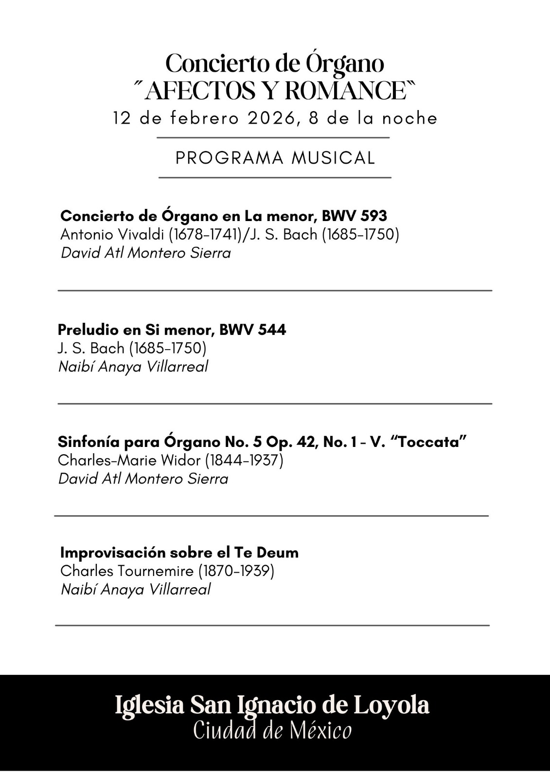 Programa: Afectos y Romance