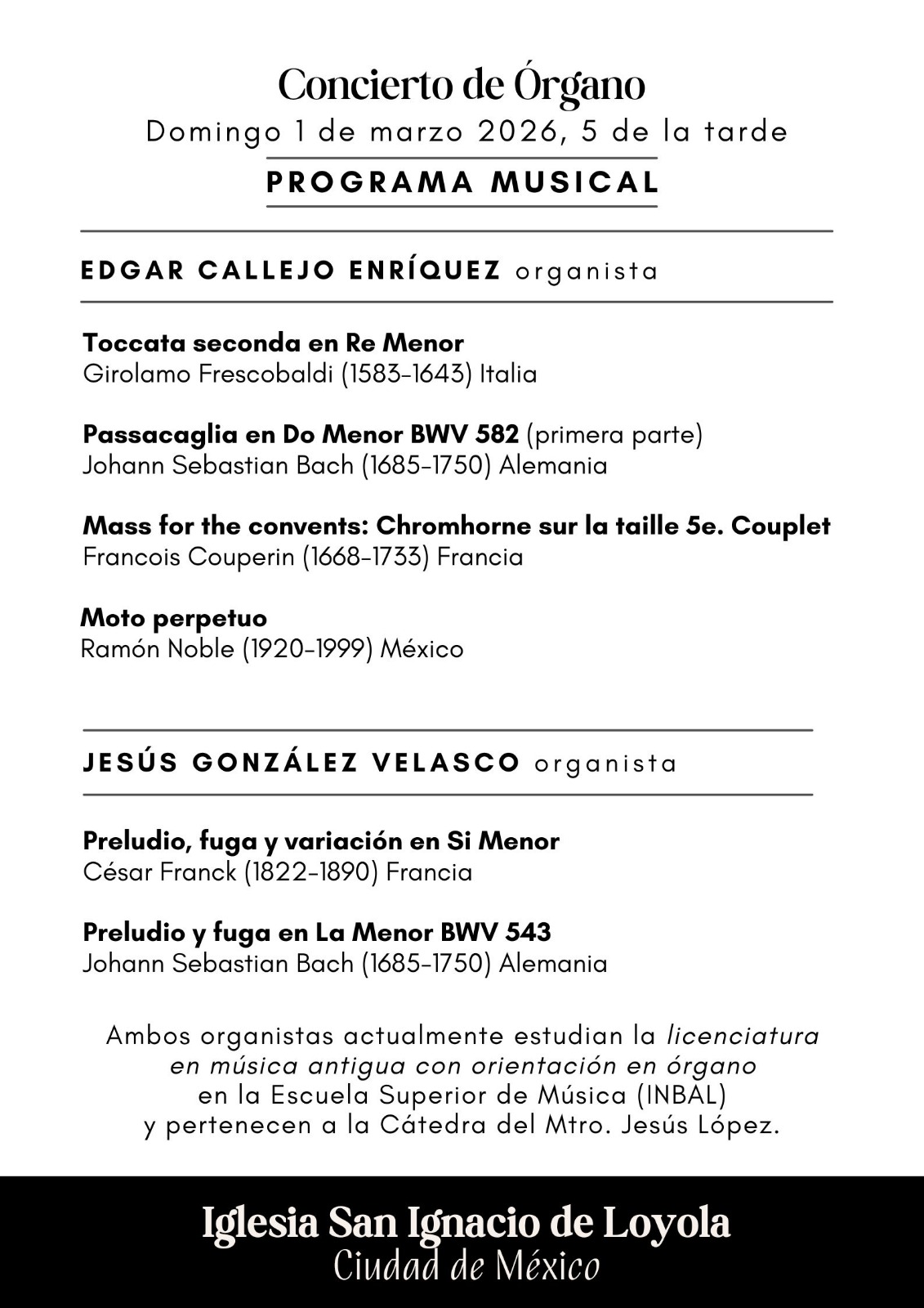 Programa: Callejo y González